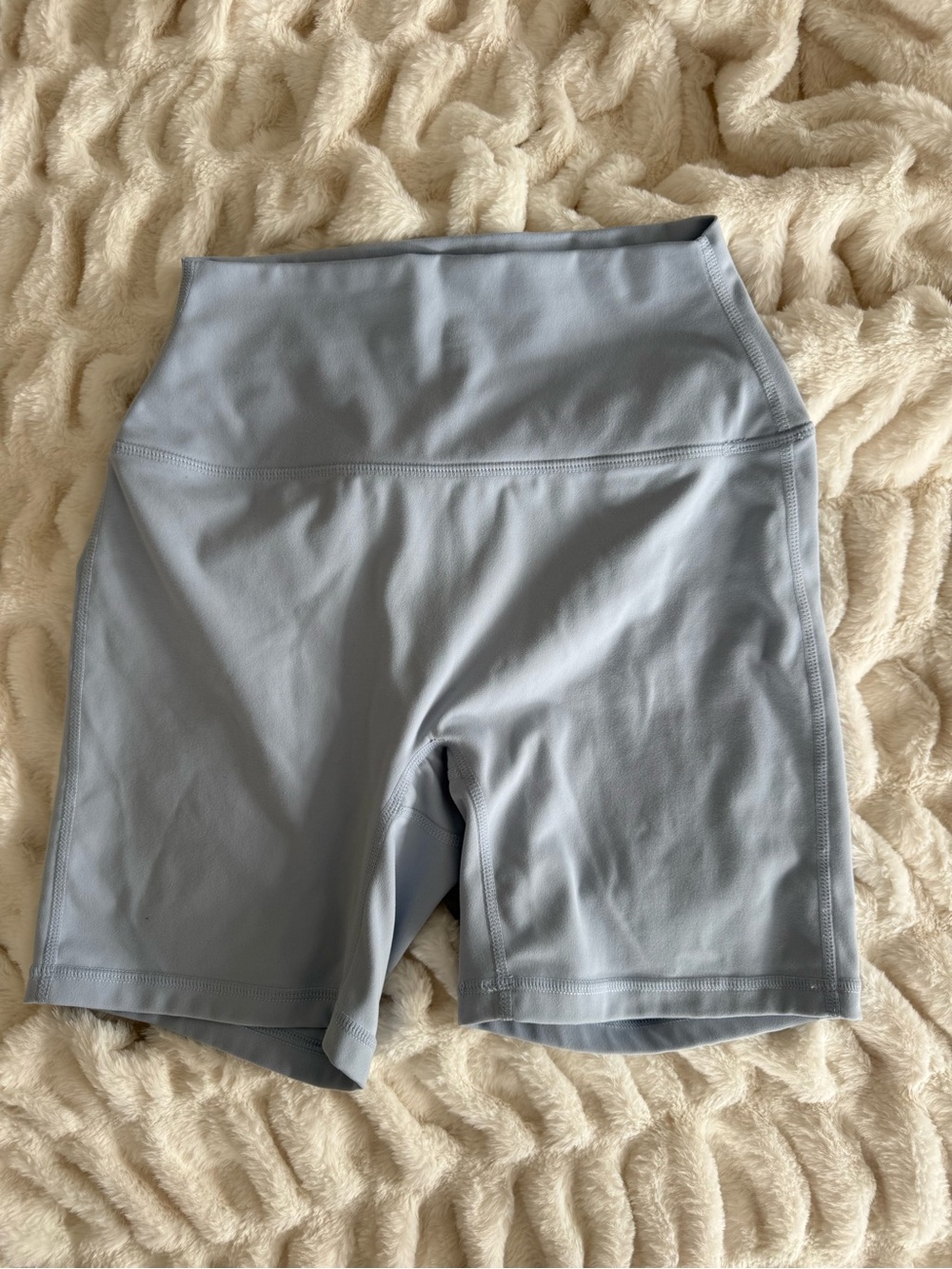 SET Active High-Waist Bike Shorts - Light Blue